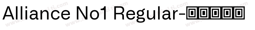 Alliance No1 Regular字体转换
